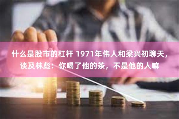 什么是股市的杠杆 1971年伟人和梁兴初聊天，谈及林彪：你喝了他的茶，不是他的人嘛